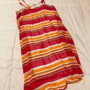 Striped charming Charlie Flowey dress size small